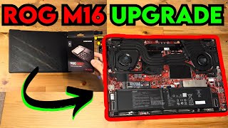 How to Upgrade ASUS ROG Zephyrus M16 SSD Tutorial [upl. by Caril]