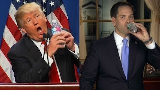 Trump mocks Rubios SOTU water incident [upl. by Charil342]