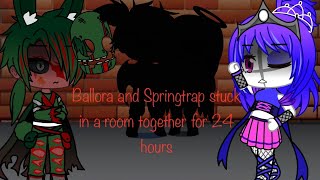 Ballora and SpringTrap stuck in a room for 24 hours  Ballora X SpringTrap [upl. by Merideth]