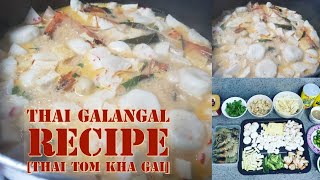 Thai Galangal Sea Food SoupChicken Soup Tom Kha Gai RecipeAuthentic Thai Style [upl. by Badger]