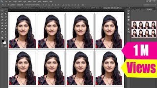 How to Create Passport size Photo as in Studio One Click [upl. by Ydennek]