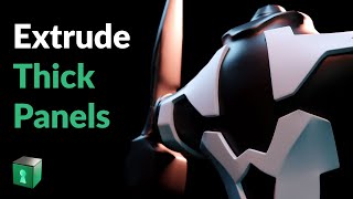 Blender Secrets  Extrude Thick Panels [upl. by Binnie]