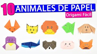 Las 10 FIGURAS de PAPEL en Origami más fáciles de hacer [upl. by Sidman]