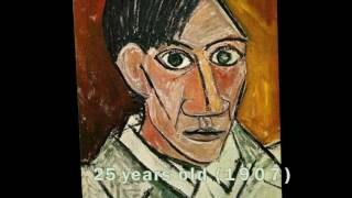 Pablo Picasso’s Self Portrait Evolution From Age 15 To Age 90 [upl. by Bunny941]