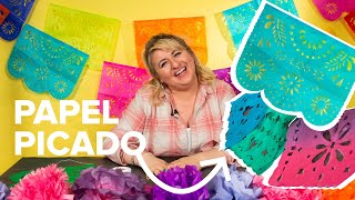 DIY Papel Picado Mexican Perforated Paper [upl. by Ailimac644]