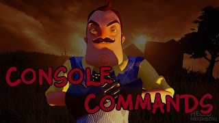 Alpha 2 Hello Neighbor  How to use Console commands Fly Noclip [upl. by Marchall]