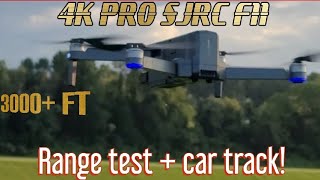 SJRC F11 4K PRO Drone Range testCar followWaypointsHow to setup [upl. by Callery]