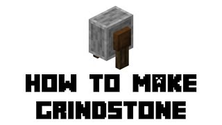 Minecraft How to Make Grindstone [upl. by Ainod]