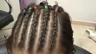 Como hacer trenzas africanas de raiz [upl. by Ajuna]