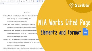 MLA Works Cited References and Formatting  Scribbr 🎓 [upl. by Aciruam]