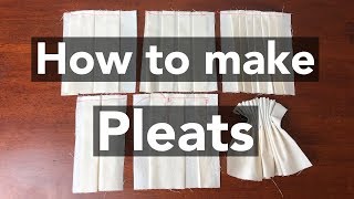 How to make Pleats tutorial [upl. by Arratal751]