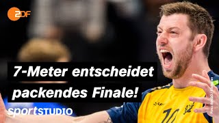 Schweden – Spanien Highlights  Finale HandballEM 2022  sportstudio [upl. by Smitt]