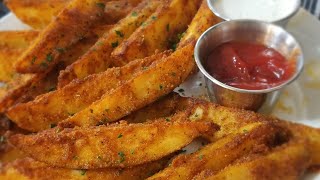 STEAK FRIES  How to make Perfectly seasoned oven fries [upl. by Lewls]