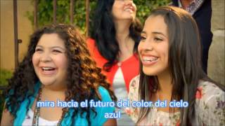 Raini Rodriguez Vive Tus Sueños LYRICS Living Your Dreams Spanish Version [upl. by Derna]