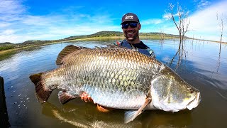 My biggest freshwater fish EVER Barramundi fishing [upl. by Luiza]