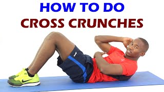 How to Do Cross Crunches  Exercise Of The Day 25 [upl. by Patrich]