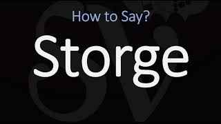 How to Pronounce Storge CORRECTLY LOVE Meaning amp Pronunciation [upl. by Dj]