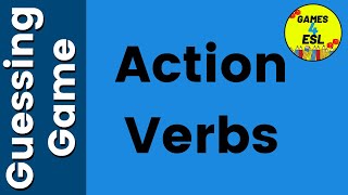 Action Verbs Game [upl. by Hartman]