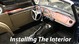 1973 Triumph TR6 Restoration  part 33  Carpet and Leather [upl. by Timothea919]