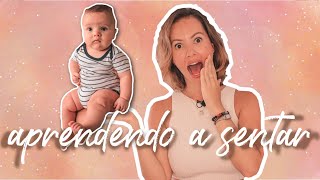 COMO ESTIMULAR O BEBÊ A SENTAR  Dicas e atividades  Juliana Goes [upl. by Eixirt]