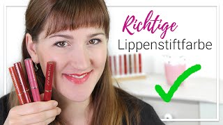 Richtige Lippenstiftfarbe finden für deinen Hauttyp [upl. by Missak413]