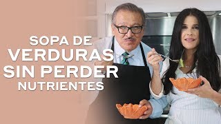 Receta sopa de verduras casera 🥣  Martha Debayle [upl. by Nnaeirelav]