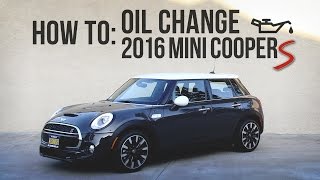 2016 MINI Cooper S F55  OIL CHANGE [upl. by Eniahpets775]