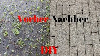 DIY Tipps zum Reinigen von PflastersteinenDIY tips for cleaning paving stones [upl. by Nedroj]