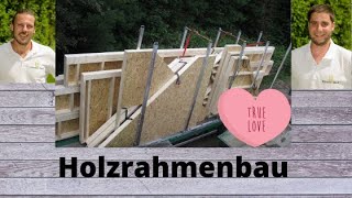 Holzrahmenbauweise  Holzwand  Holzhaus [upl. by Hope]