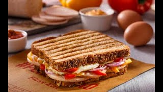 Grilled Chicken Salami Sandwich recipe  Chicken Salami Sandwich recipe [upl. by Aikcin]