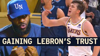 LeBron James on Trusting Austin Reaves [upl. by Eikkin974]