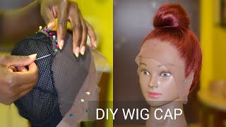 DIY Lace Front Wig Cap For Crochet Braids Wig  Vivian Beauty and Style [upl. by Salokcin]