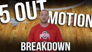 5Out Motion Offense Basketball  AAU Basketball Offense Breakdown [upl. by Livingstone]