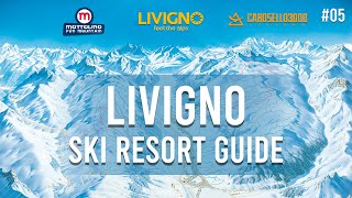 Livigno Ski Guide 05 Carosello Centrale top to bottom run 1 [upl. by Adnohsad]