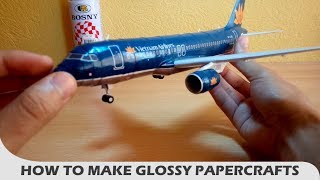 Tips for papercraft part 3  Glossy papercrafts [upl. by Humfrid313]