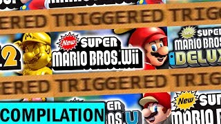 The New Super Mario Bros TRIGGERS You Compilation [upl. by Aihsened831]