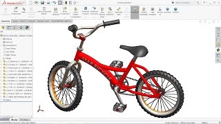 Solidworks tutorial  Design and Assembly of Bicycle in Solidworks [upl. by Smalley]