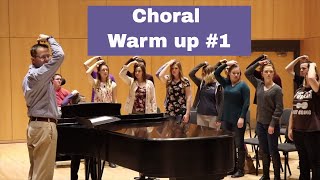 Choral Warm up 1 Full Vocal Warm up [upl. by Atsira240]