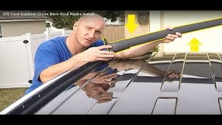 DIY Ford Explorer Cross Bars Roof Racks Install [upl. by Ern980]