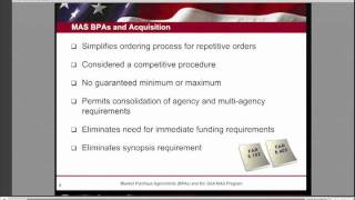 GSA Training Blanket Purchase Agreements BPAs  1 of 6 [upl. by Amary]