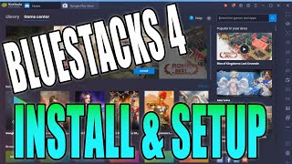 How To Install amp Setup BlueStacks 4 In Windows 10 PC Tutorial  Free Android Emulator [upl. by Nilya]