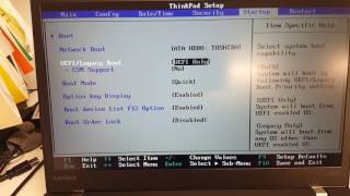 Lenovo BIOS setup [upl. by Attesor]