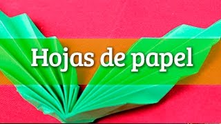 Cómo hacer hojas de papel [upl. by Nadnal163]