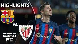 Barcelona vs Athletic Club  LaLiga Highlights  ESPN FC [upl. by Sibeal]