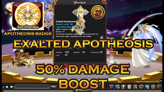 GETTING EXALTED APOTHEOSIS AND APOTHEOSIS BADGE  AQW [upl. by Campman]