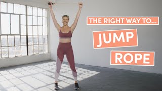 How To Jump Rope  The Right Way  WellGood [upl. by Ainoyek]