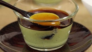 Matcha Panna Cotta Recipe Green Tea Dessert  Cooking with Dog [upl. by Neom]