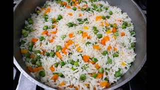 Arroz primavera FÁCIL Y DELICIOSO [upl. by Maurine35]