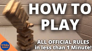 How to Play Jenga ALL Official Rules [upl. by Kcirddet]