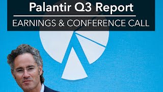 Palantir Q3 Full Earnings Call Recording 🔴  PLTRs First Quarterly Conference Call [upl. by Yarw]